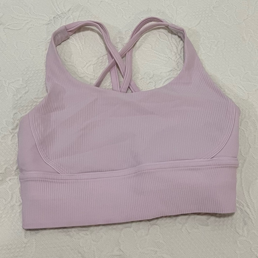 Lululemon 🍋 Energy Ribbed Longline Bra Medium Support Size 6 - Picture 3 of 7